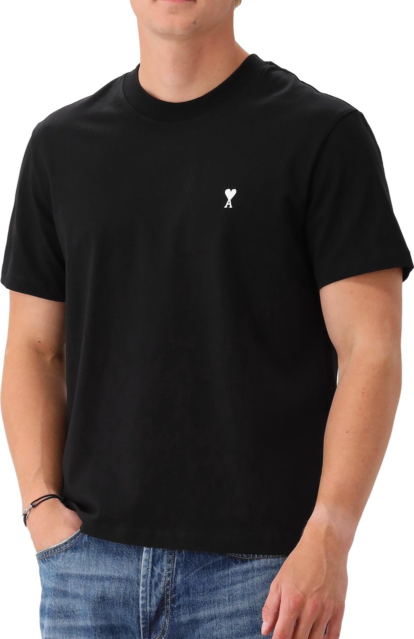 Ami Paris T-shirt Zwart Zwart