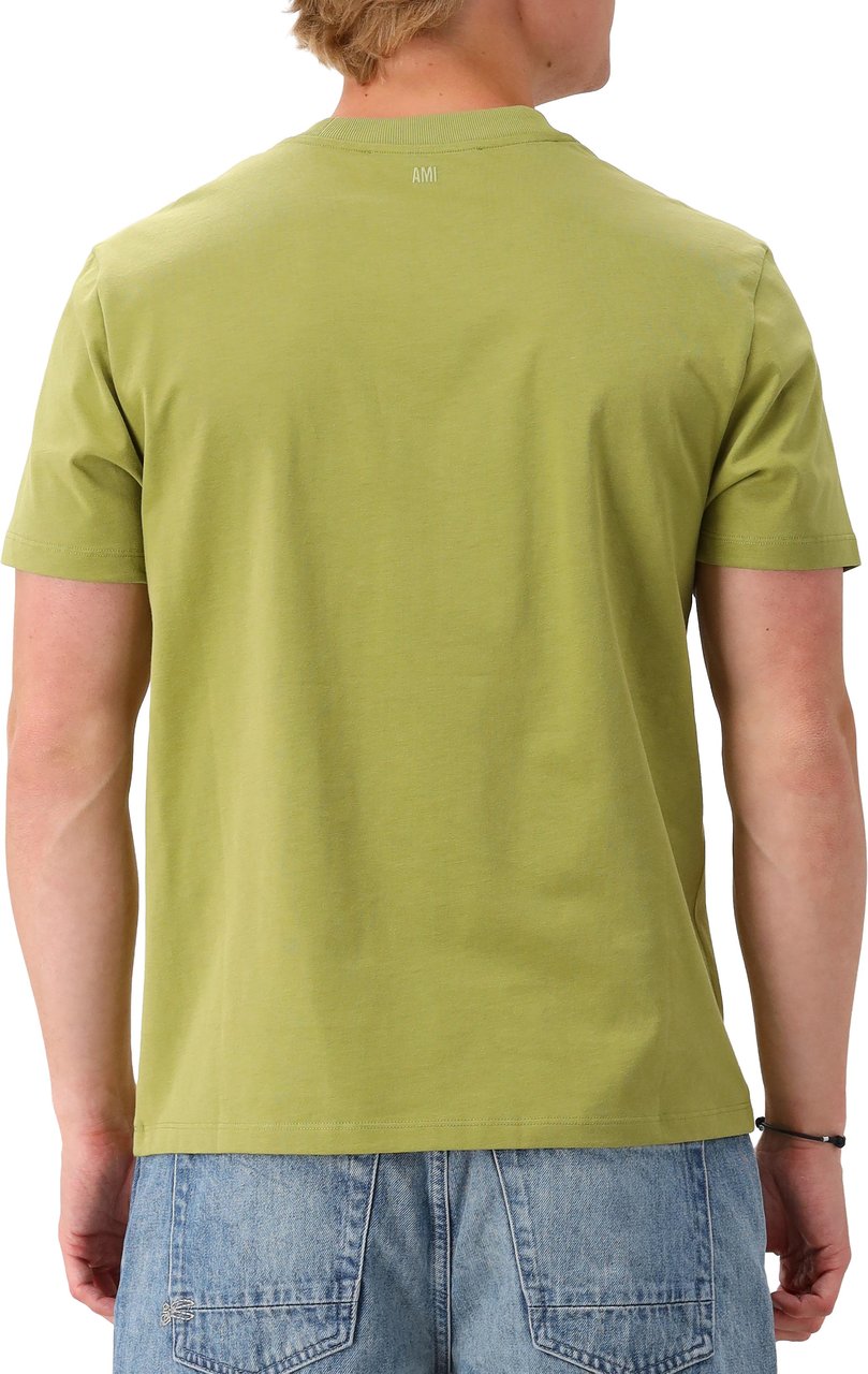 AMI Paris Ami T-shirt Groen Groen