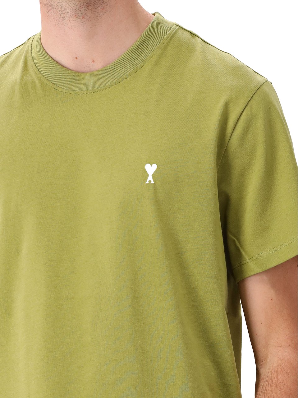 AMI Paris Ami T-shirt Groen Groen