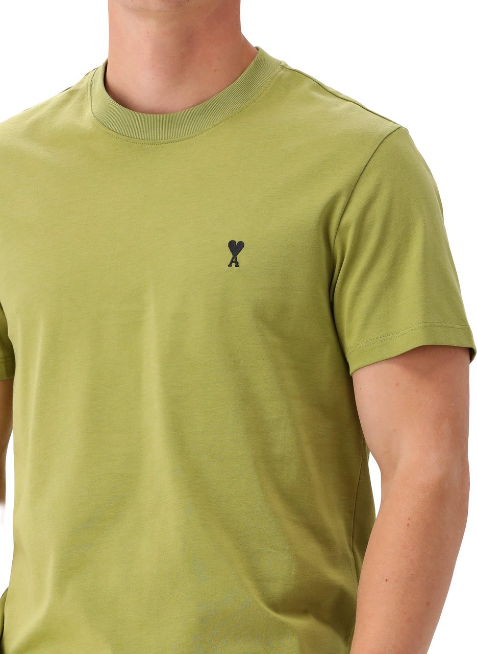 AMI Paris Ami T-shirt Groen Groen