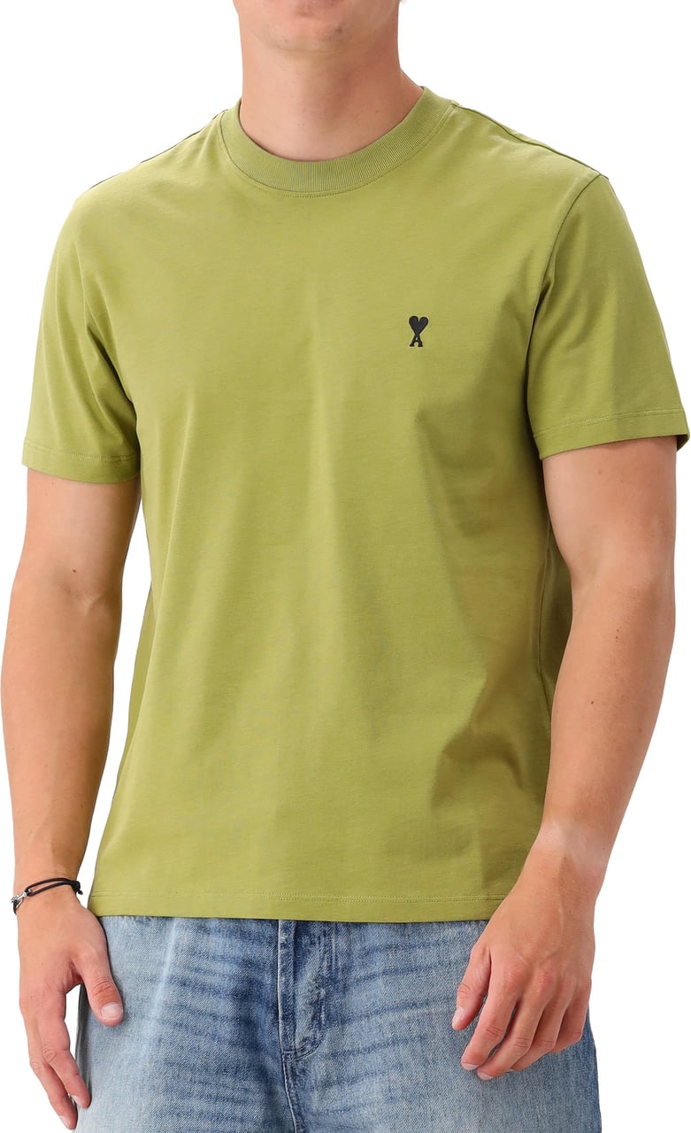 AMI Paris Ami T-shirt Groen Groen
