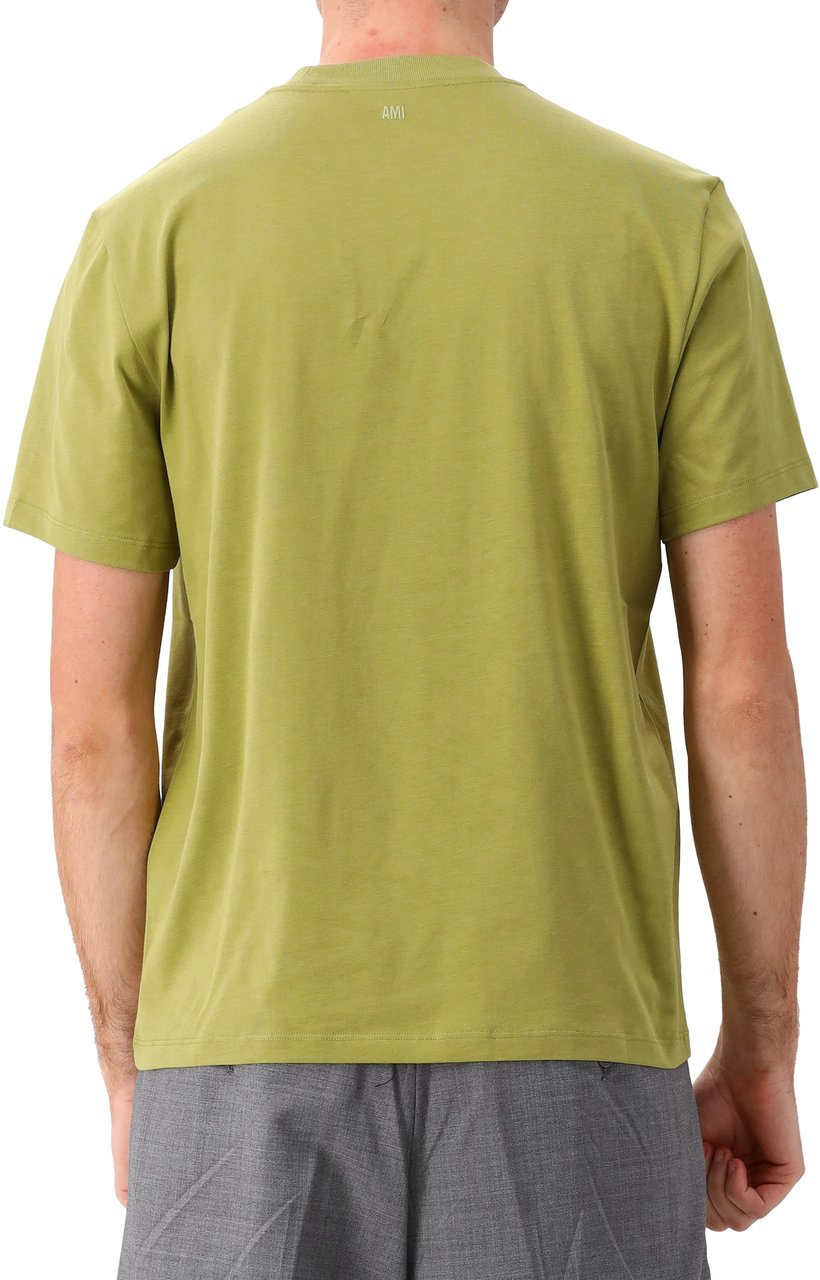 AMI Paris Ami T-shirt Groen Groen