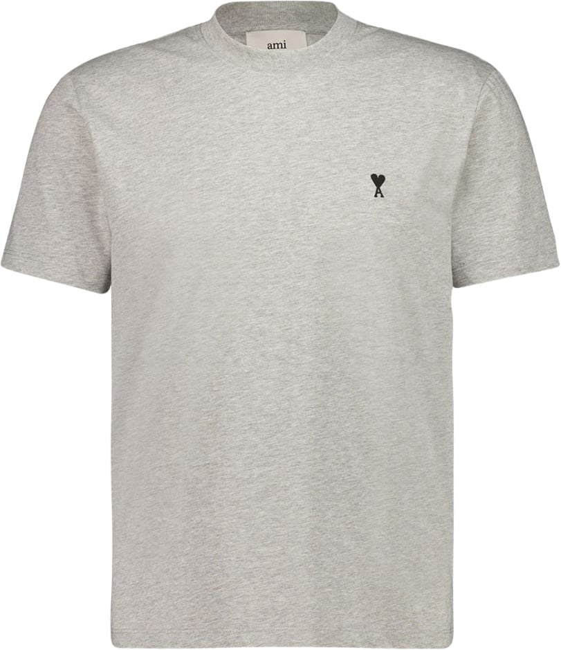 AMI Paris T-Shirts And Polos Grey Lichtgrijs