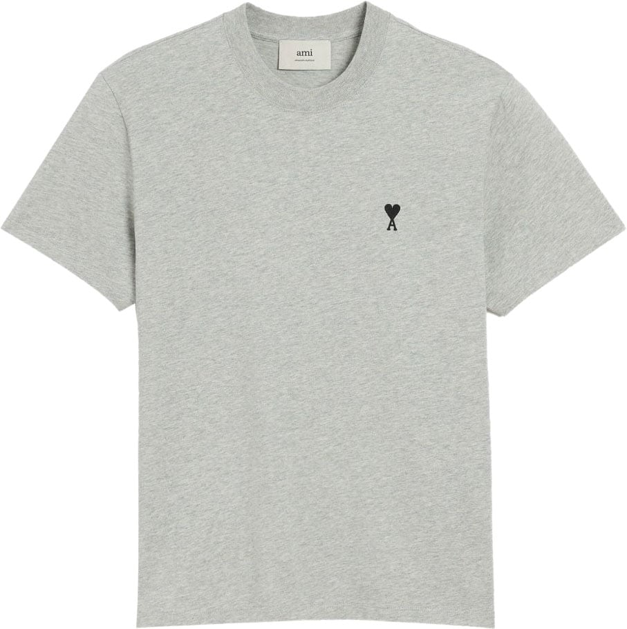 AMI Paris T-Shirts And Polos Gris Lichtgrijs