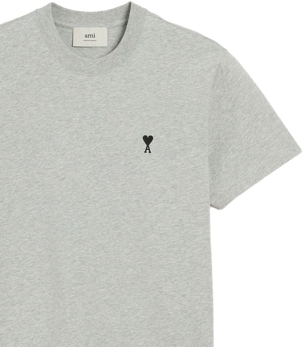 AMI Paris T-Shirts And Polos Gris Lichtgrijs