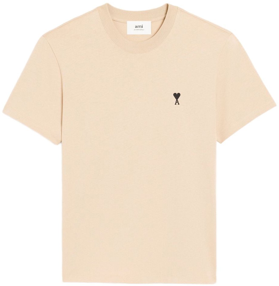 AMI Paris T-Shirts And Polos Café Créme Bruin