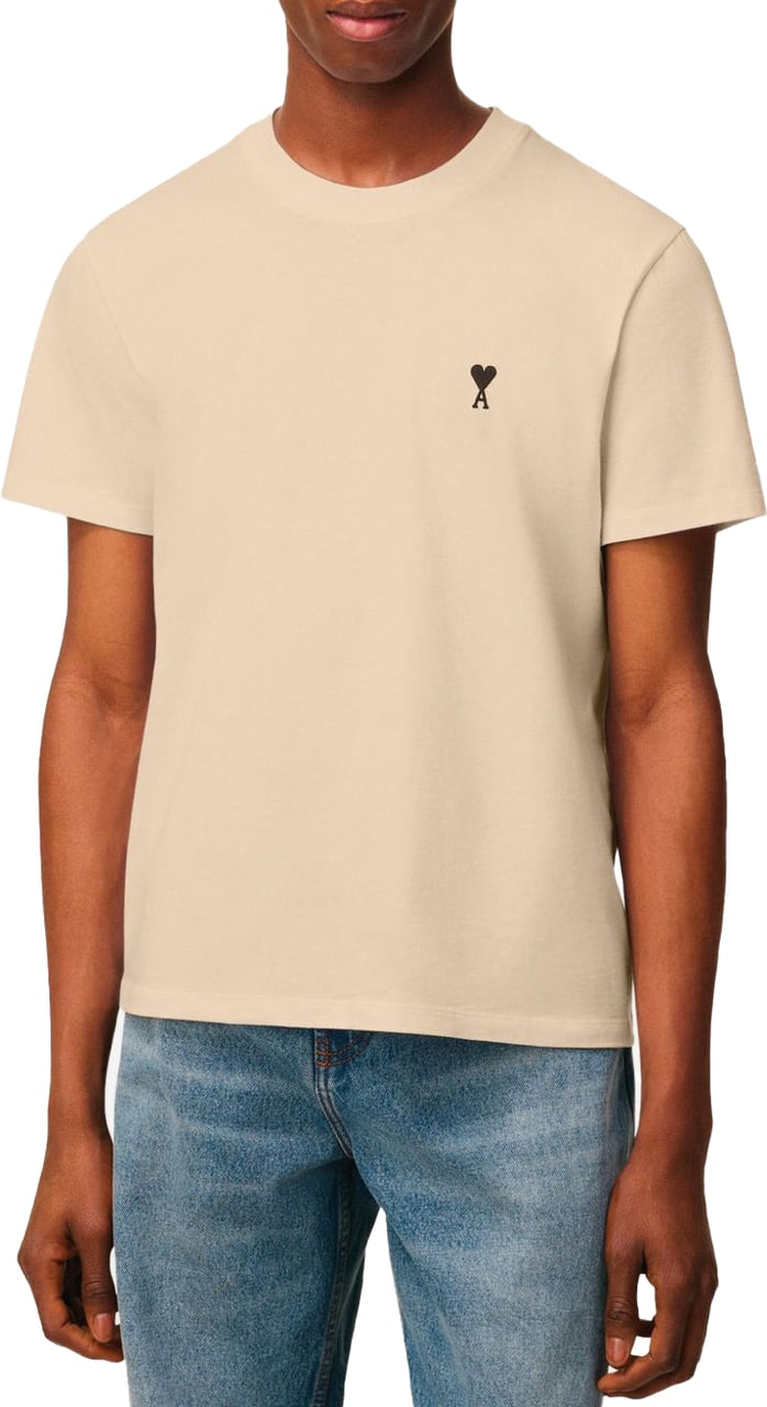 AMI Paris T-Shirts And Polos Café Créme Bruin