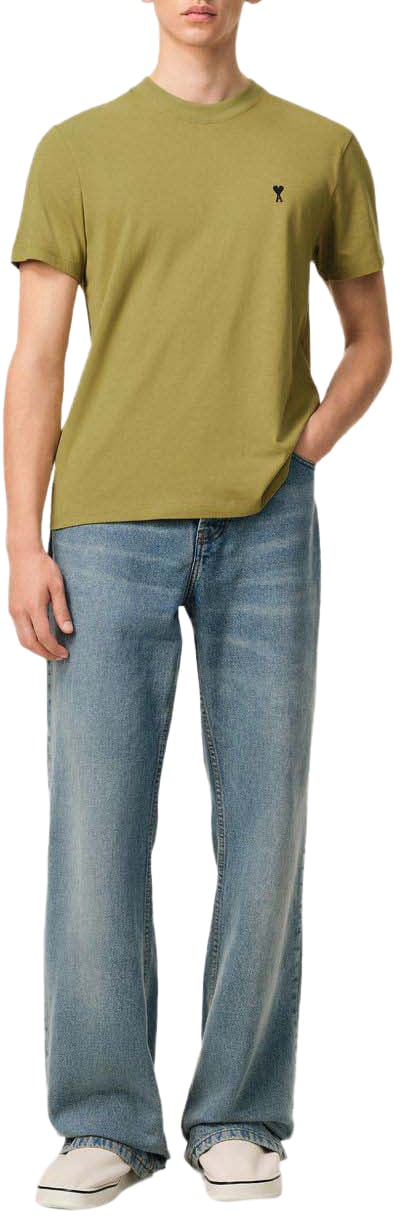 AMI Paris T-Shirts And Polos Green Groen