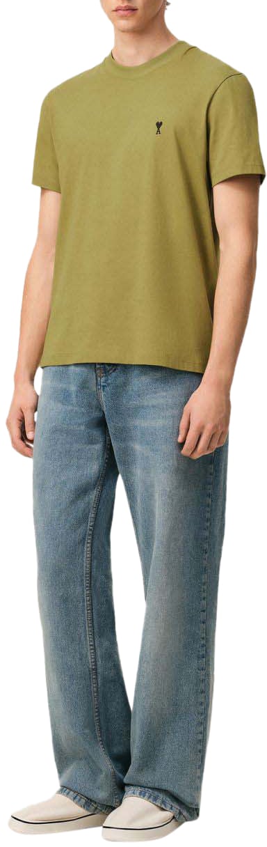 AMI Paris T-Shirts And Polos Green Groen