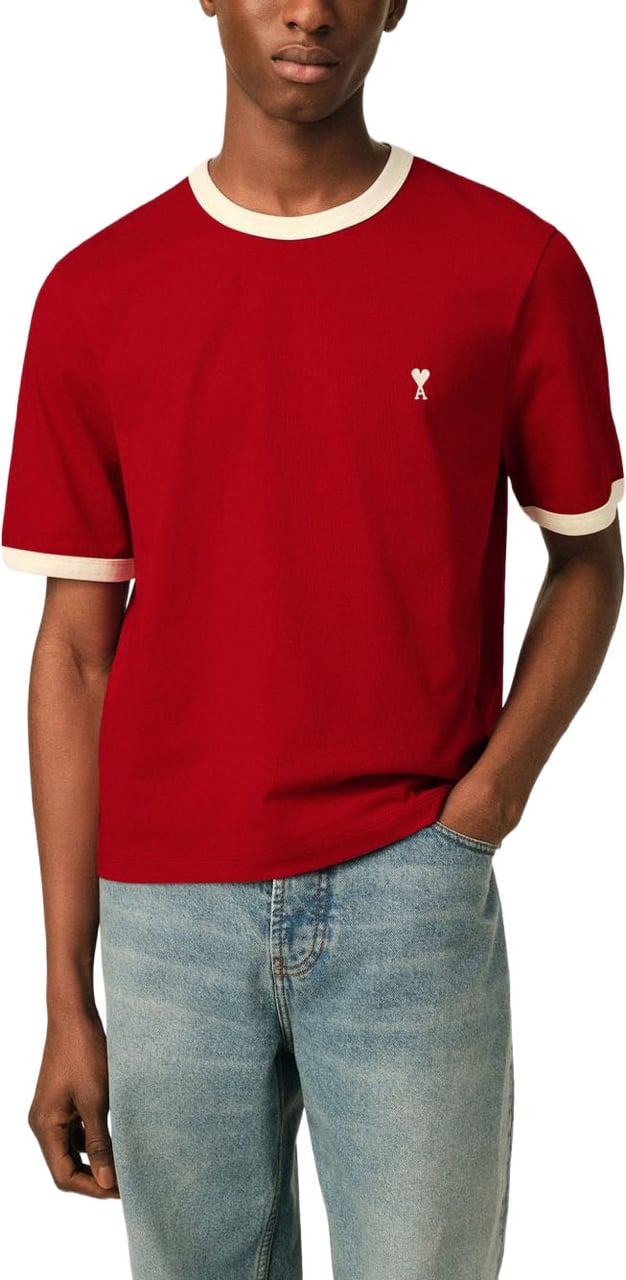 AMI Paris T-Shirts And Polos Rouge Rood