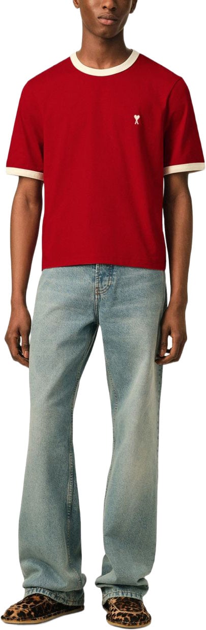 AMI Paris T-Shirts And Polos Rouge Rood