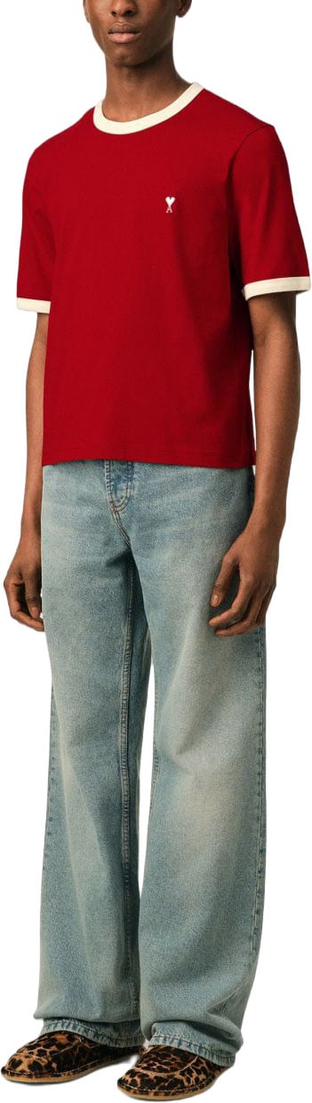 AMI Paris T-Shirts And Polos Rouge Rood