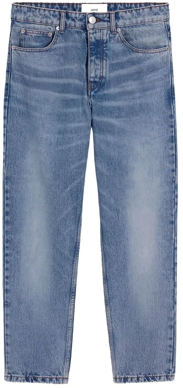 AMI Paris jean a coupe fuselee Blauw