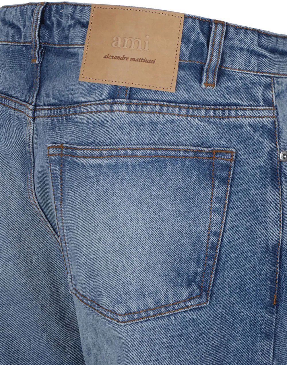 AMI Paris jean a coupe fuselee Blauw