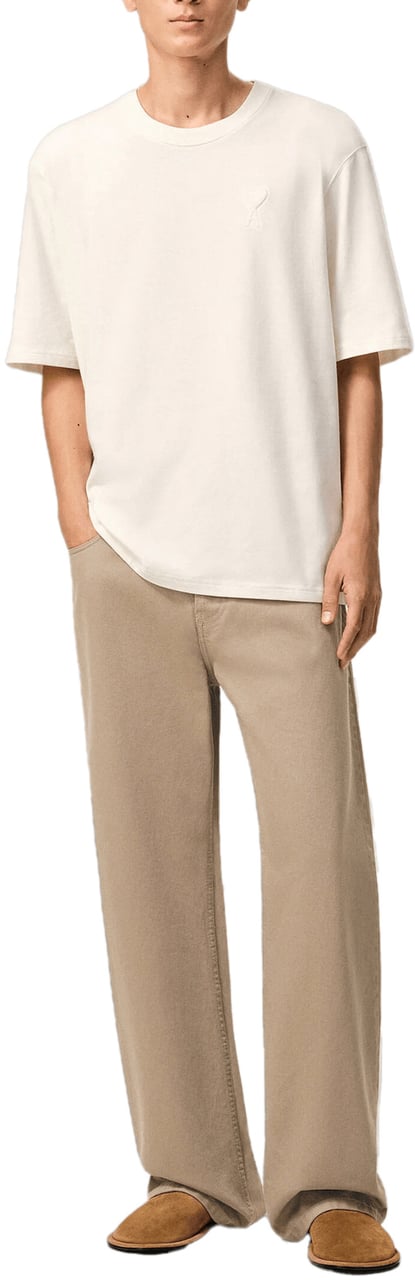 AMI Paris JEANS LARGE FIT BEIGE TAUPE Taupe