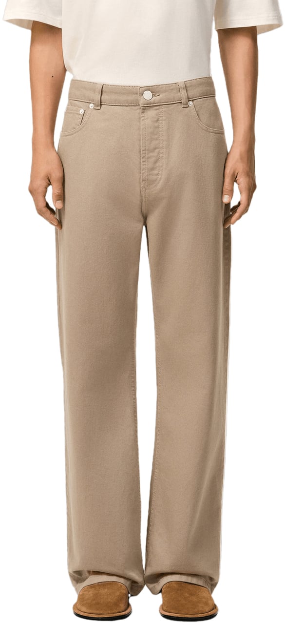 AMI Paris JEANS LARGE FIT BEIGE TAUPE Taupe