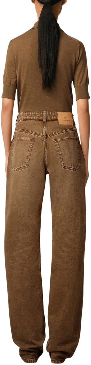 AMI Paris JEANS LARGE FIT LICHTBRUIN Bruin