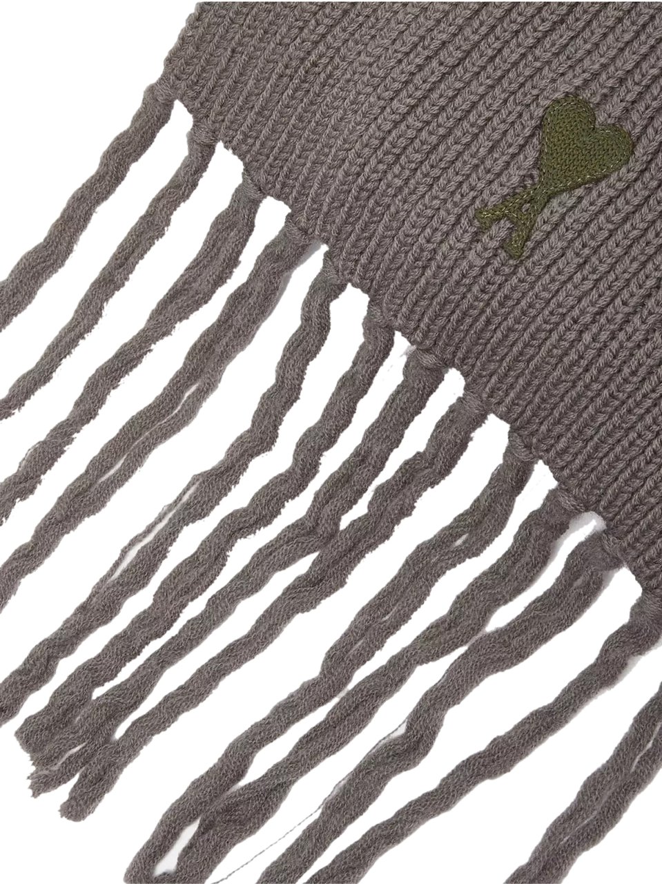 AMI Paris De Coeur Logo Scarf Grijs