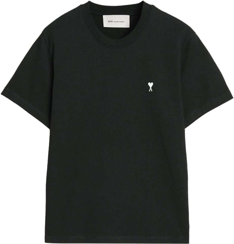 AMI Paris T-SHIRT AMI DE COEUR ZWART/WIT Zwart