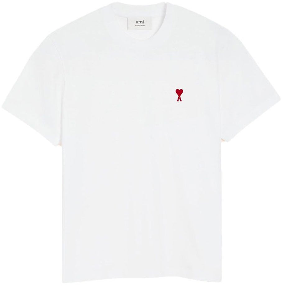 AMI Paris t shirt en jersey de coton biologique 2 Beige