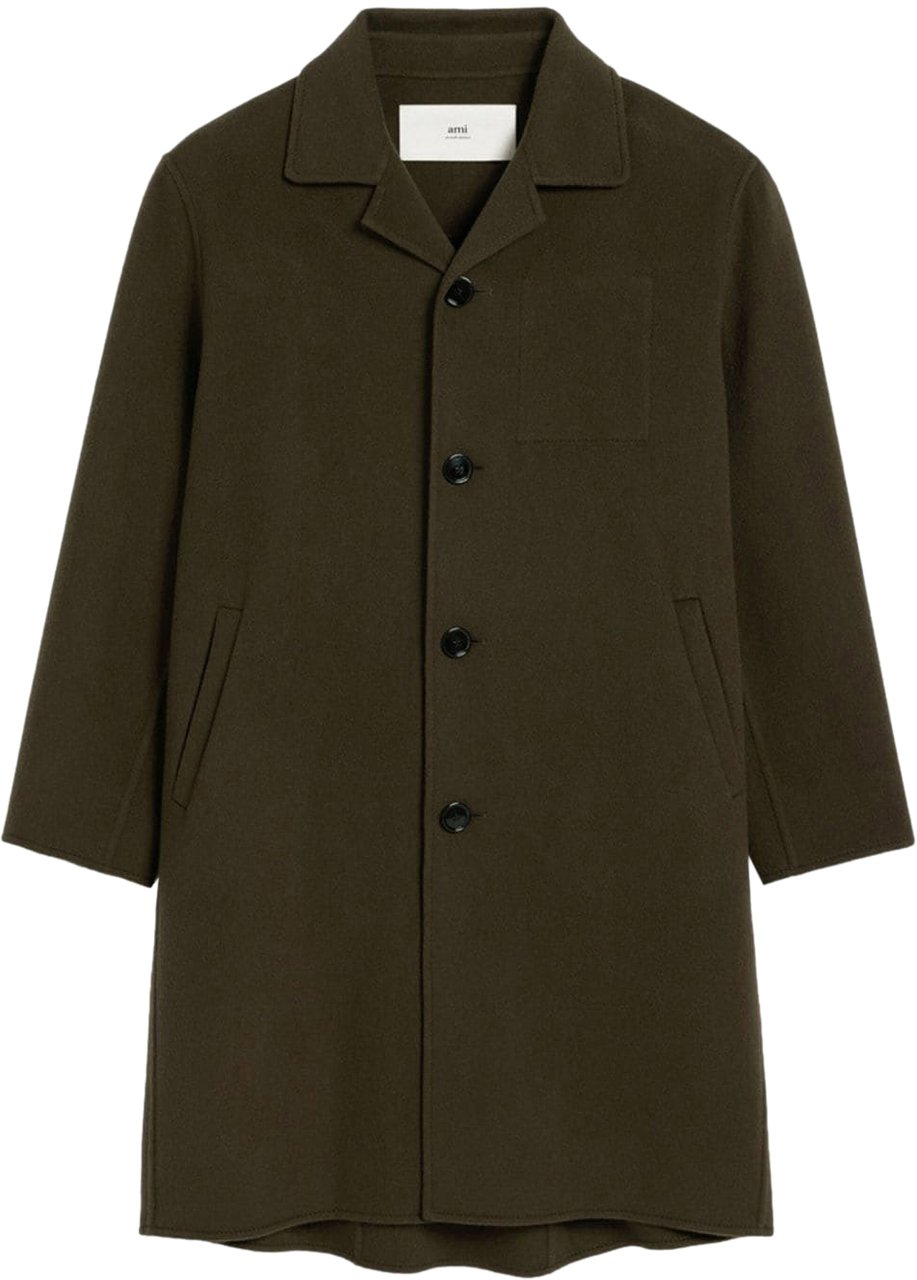 AMI Paris Coats Dark Coffee Bruin