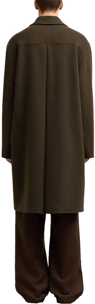 AMI Paris Coats Dark Coffee Bruin