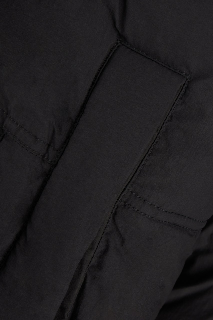 AMI Paris AMI Paris Black nylon down jacket Zwart