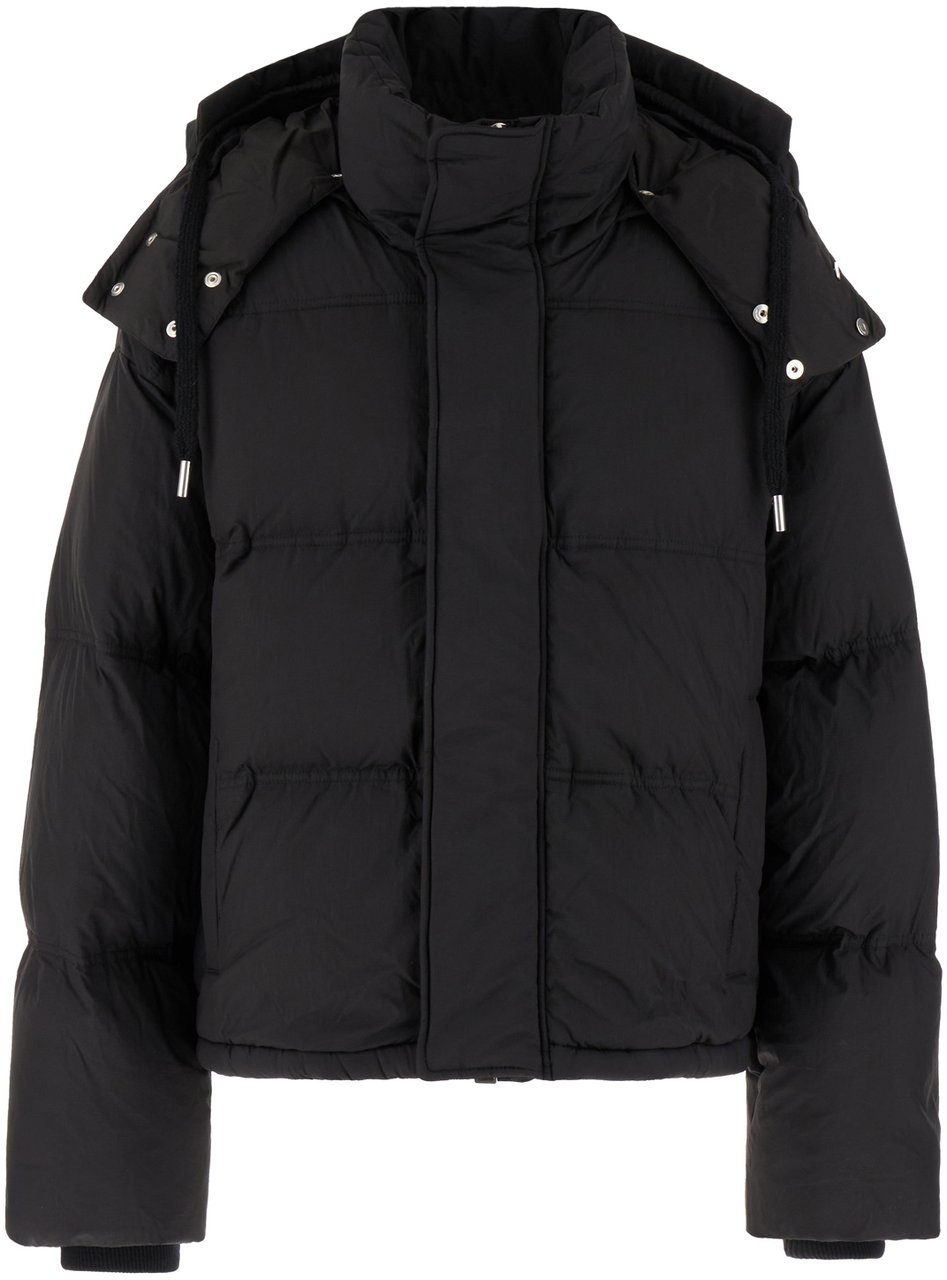 AMI Paris AMI Paris Black nylon down jacket Zwart