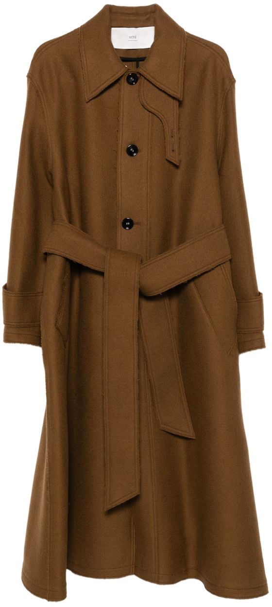 AMI Paris Coats Brown Bruin