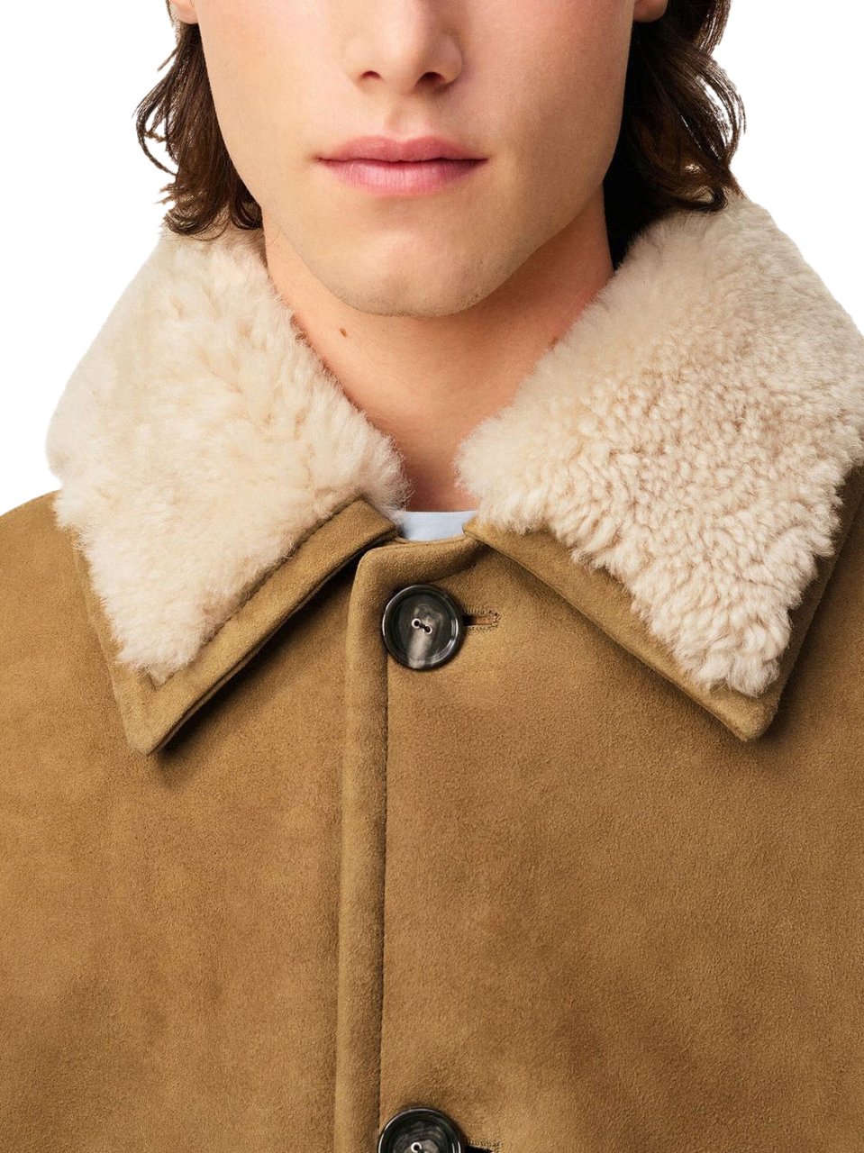 AMI Paris Jackets Camel Beige