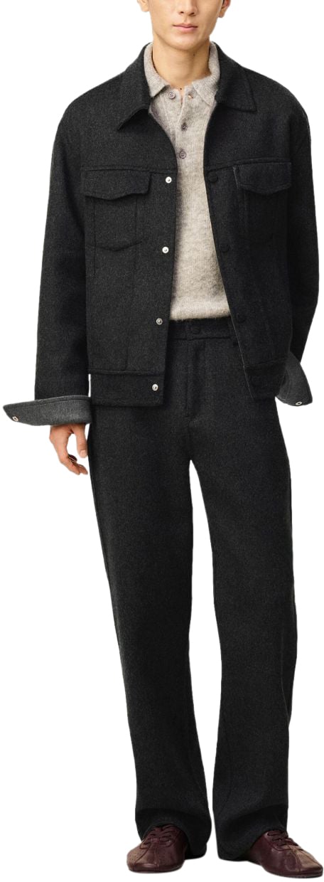 AMI Paris Jackets Anthracite Grijs