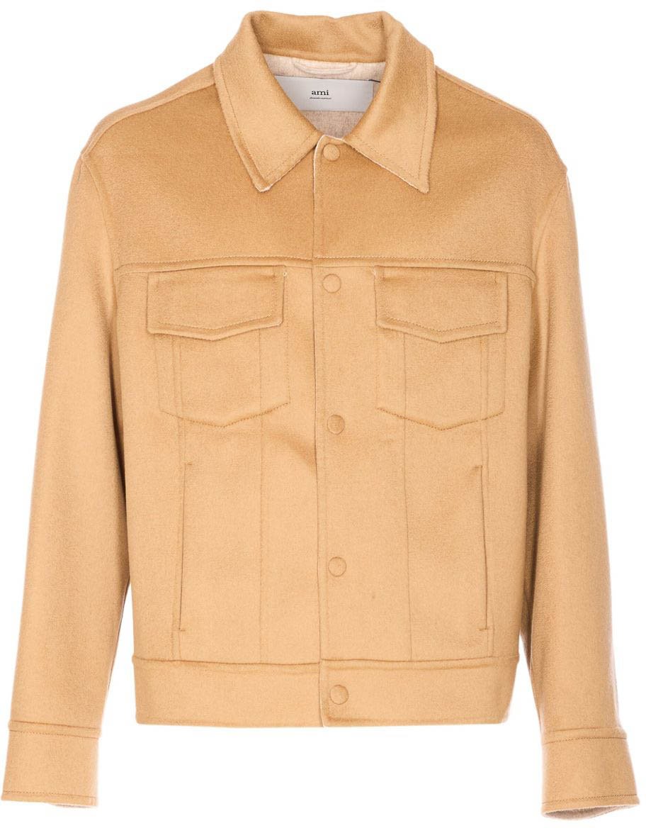 AMI Paris Jackets Beige Beige