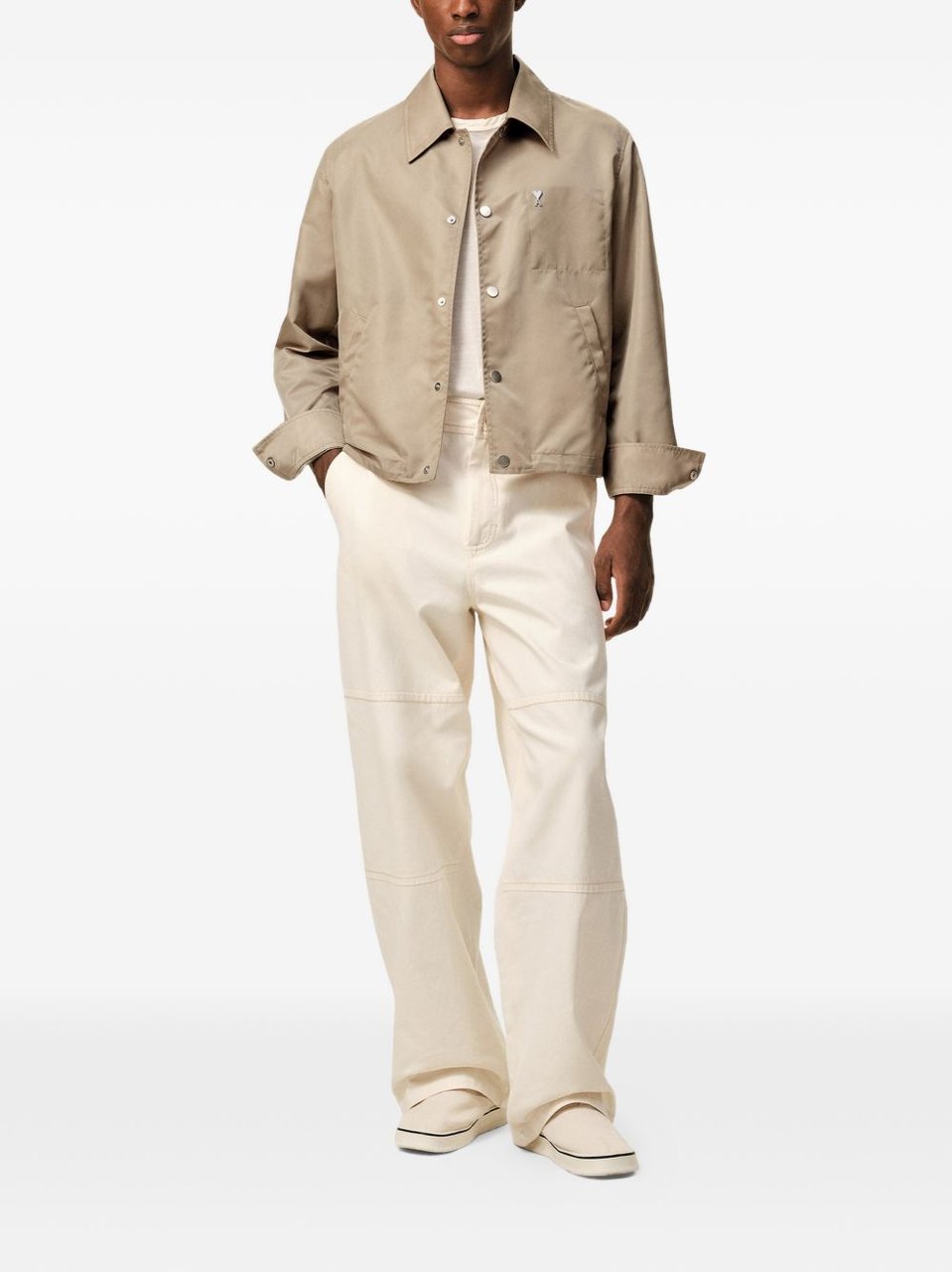 AMI Paris Jackets Beige Beige