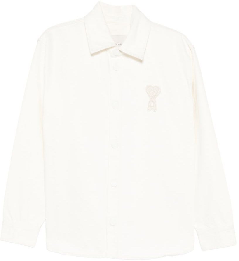 AMI Paris Shirts Beige Beige