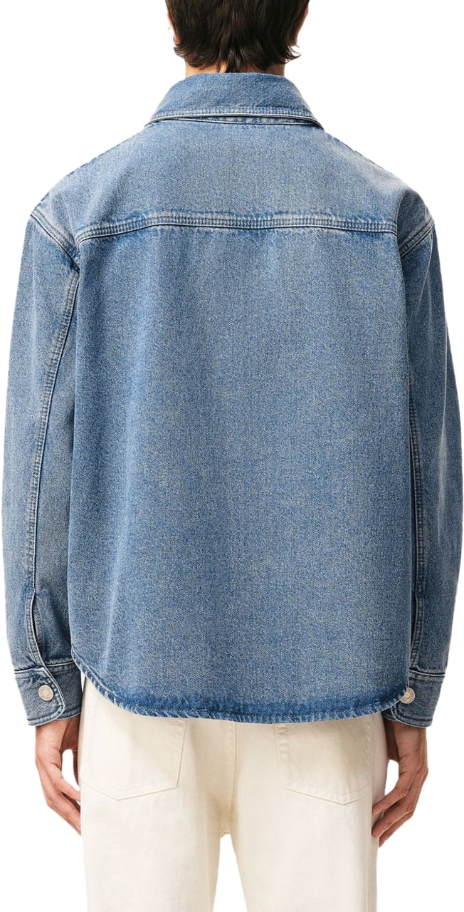AMI Paris Shirts Denim Blauw