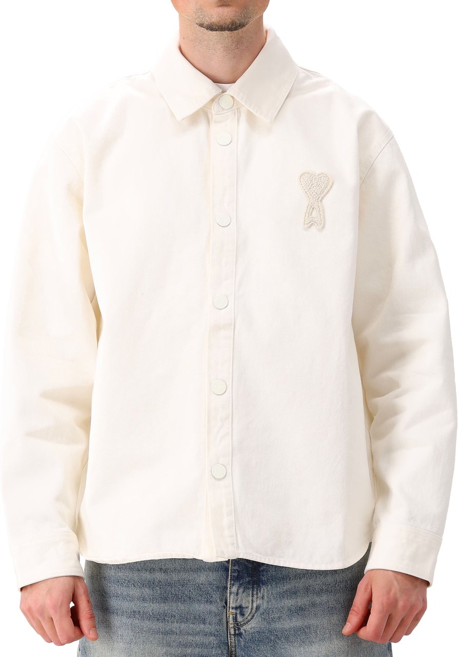 AMI Paris AMI Paris Overhemd Beige Colored Cotton Twill ADC Beige