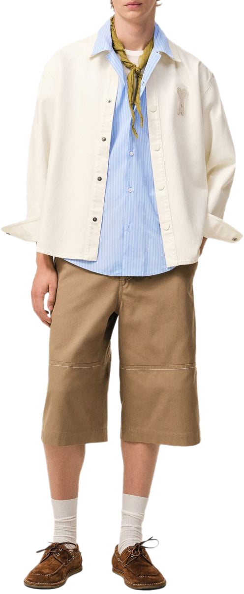 AMI Paris Shirts Beige Beige