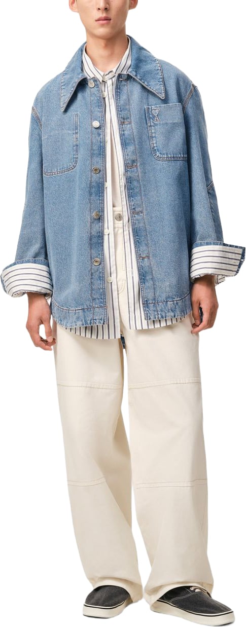 AMI Paris Jackets Blue Blauw
