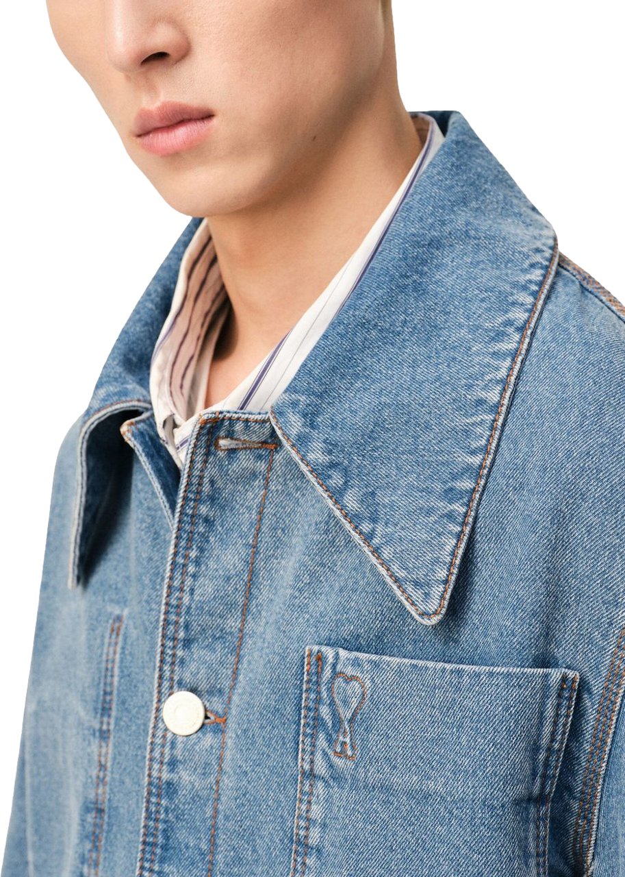 AMI Paris Jackets Blue Blauw