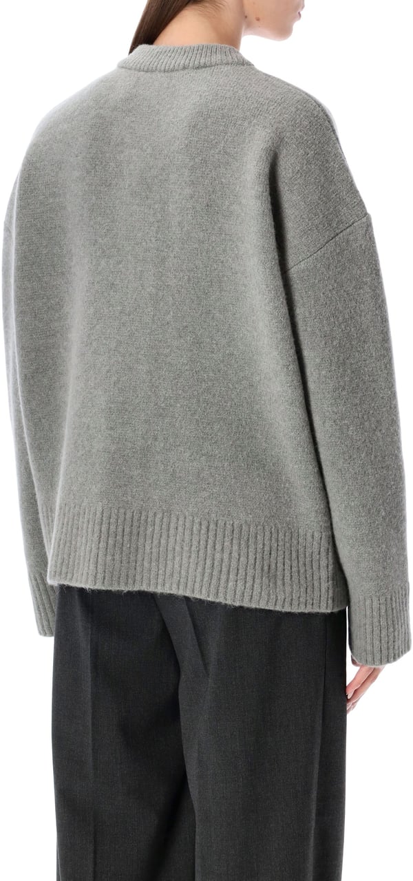 AMI Paris Adc Cardigan Gris Grijs