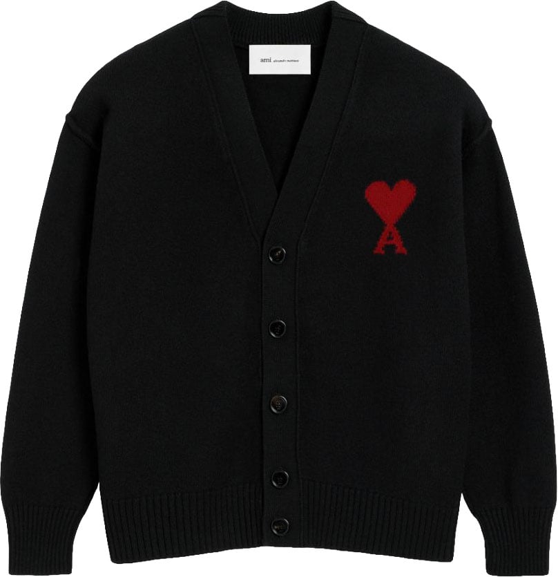 AMI Paris Sweaters Noir Zwart