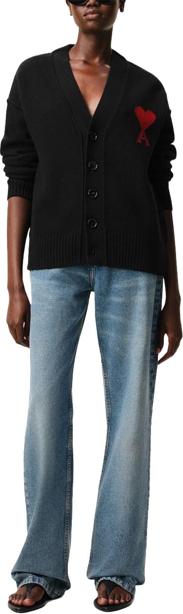 AMI Paris Sweaters Noir Zwart