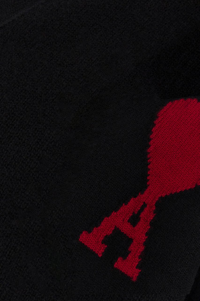 AMI Paris Ami Paris Black wool cardigan Zwart