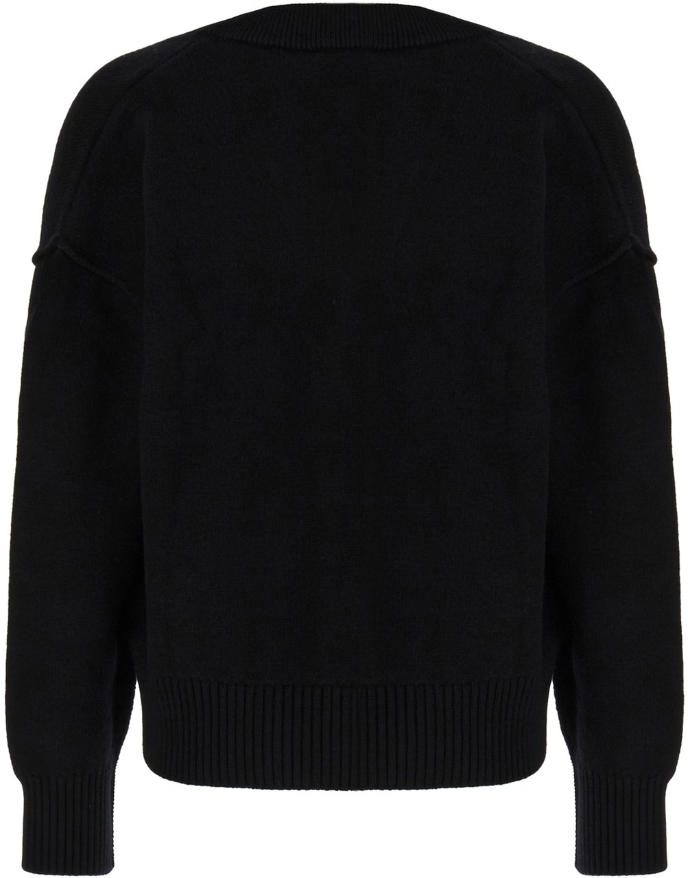 AMI Paris Ami Paris Black wool cardigan Zwart