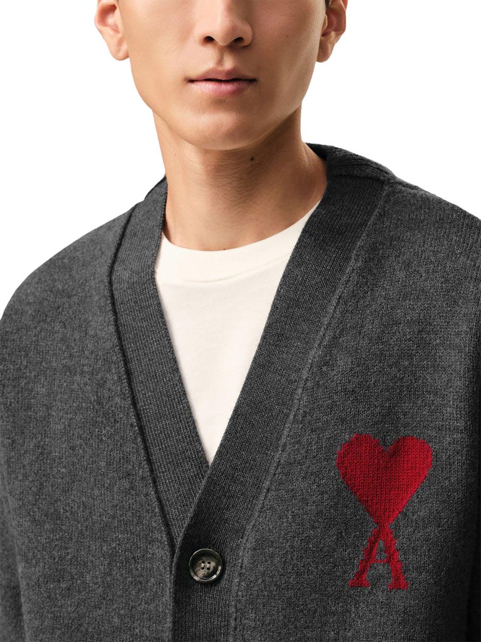AMI Paris Sweaters Gris Donkergrijs