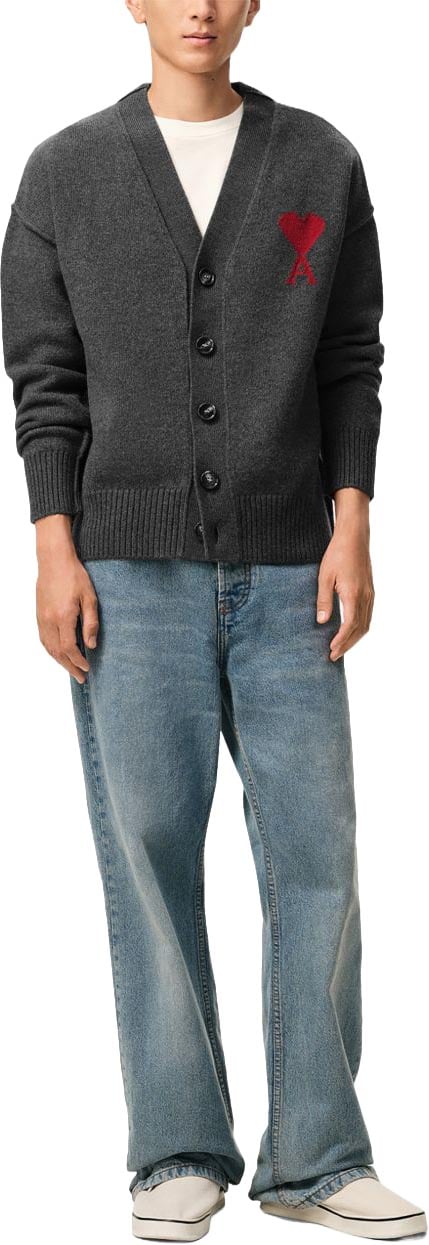 AMI Paris Sweaters Gris Donkergrijs