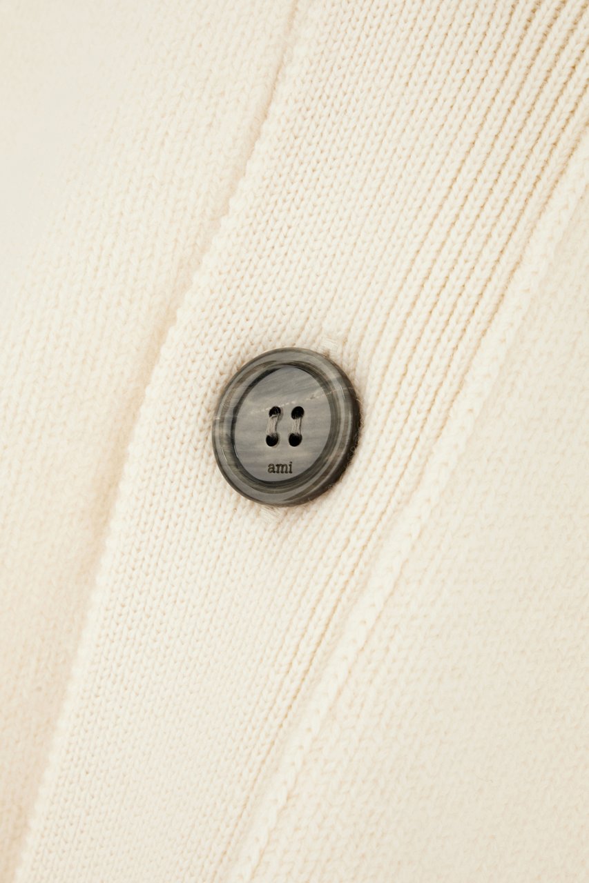 AMI Paris Ami Paris Ivory wool cardigan Neutraal