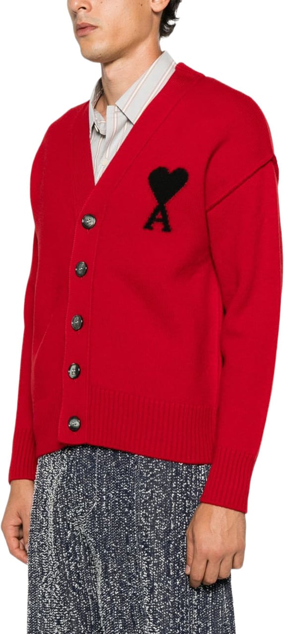 AMI Paris Sweaters Rouge Rood