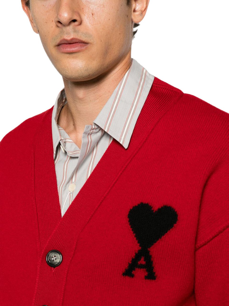 AMI Paris Sweaters Rouge Rood