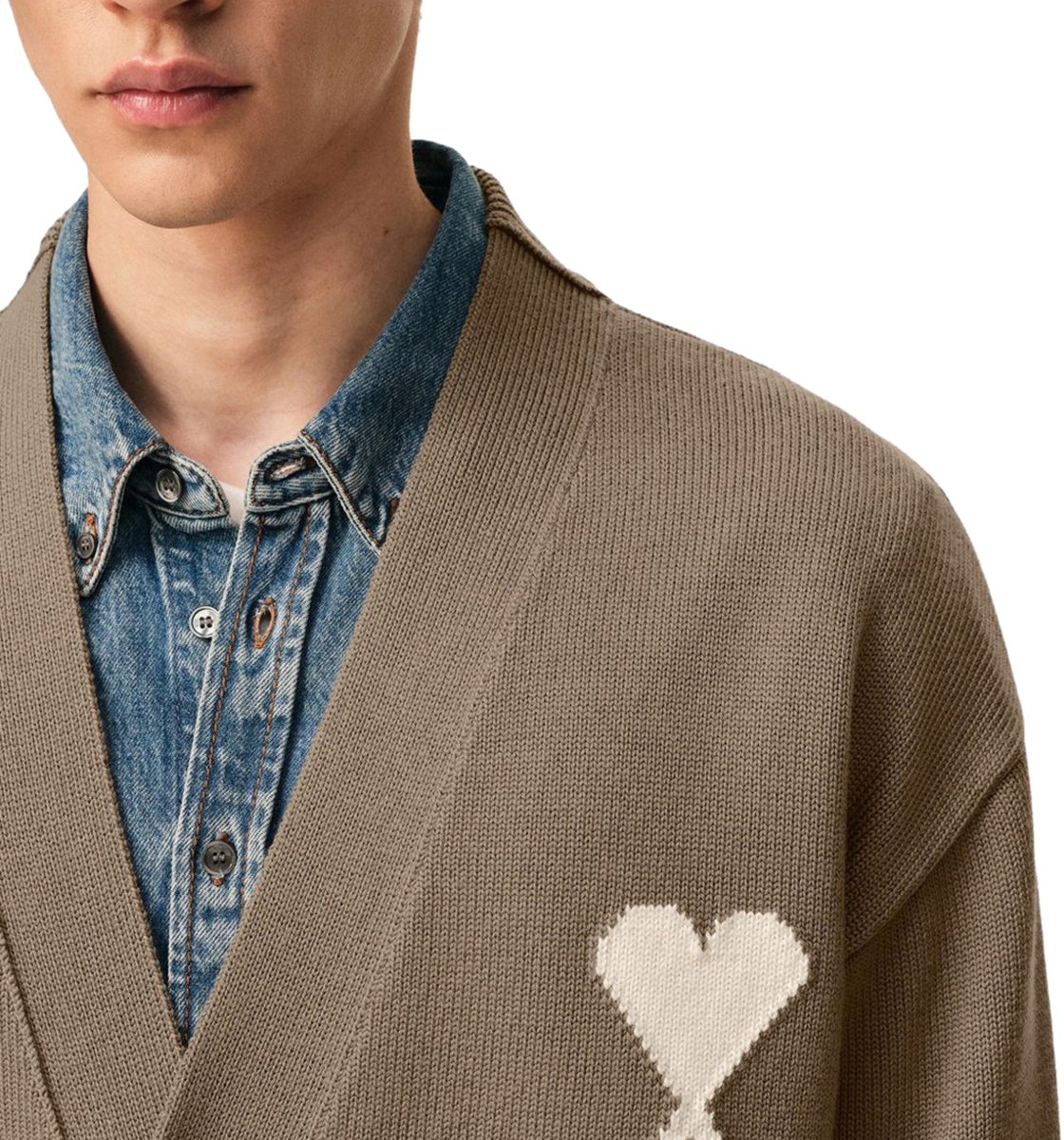 AMI Paris Sweaters Beige Beige